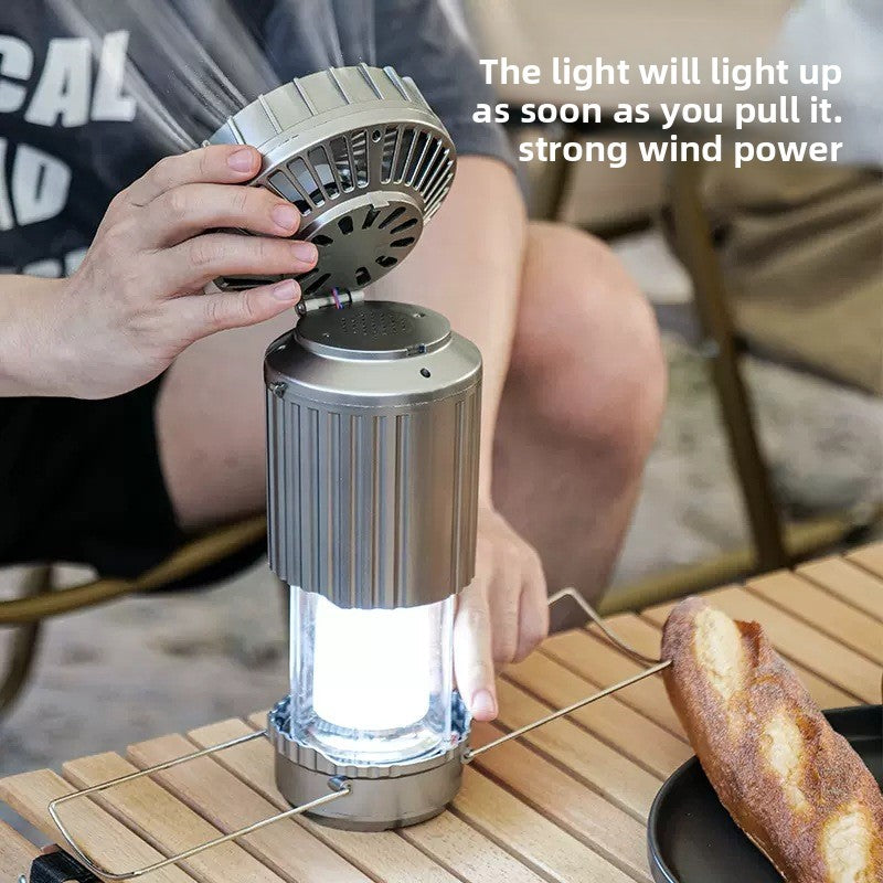 2 in 1 Portable Solar Electric Fan