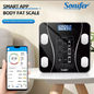 Sonifer Smart Digital Phone App Scale – Electronic Body Fat Scale with LED Display